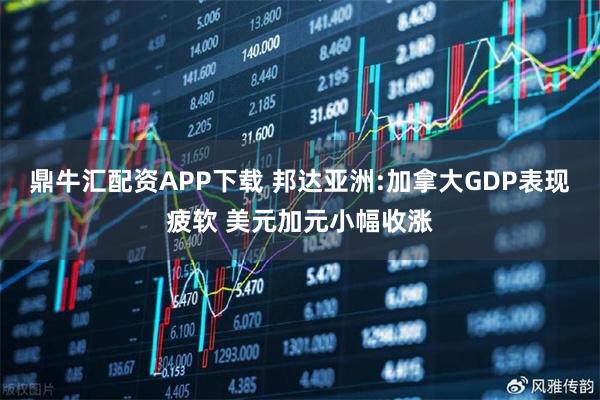 鼎牛汇配资APP下载 邦达亚洲:加拿大GDP表现疲软 美元加元小幅收涨