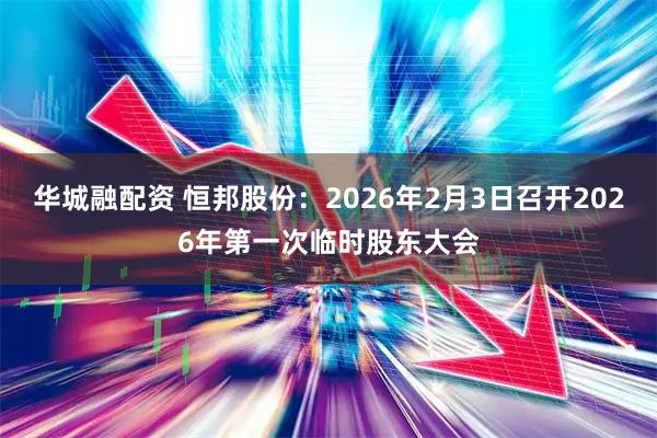 华城融配资 恒邦股份：2026年2月3日召开2026年第一次临时股东大会